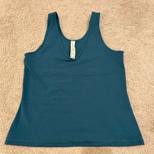 Athleta Small Teal Transcend Cropped Tank